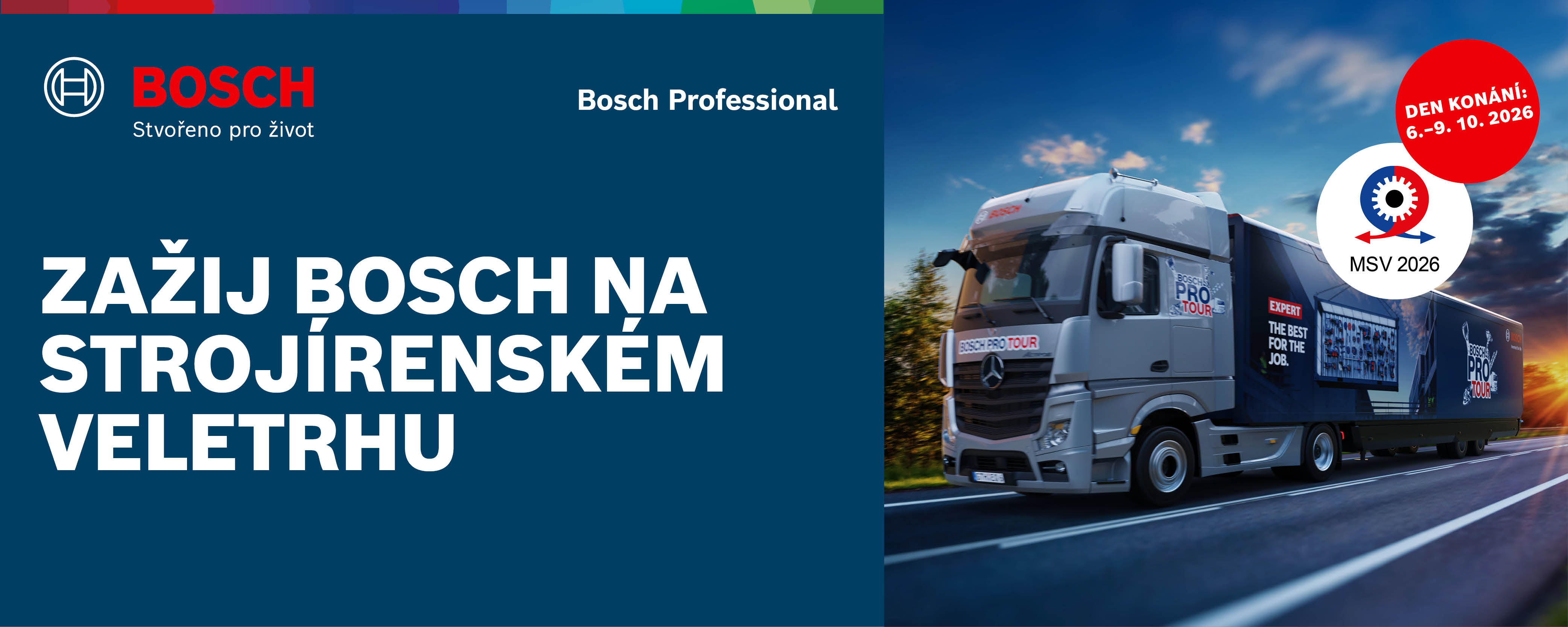 Bosch PRO Tour na MSV v Brně 6.–9. října 2026