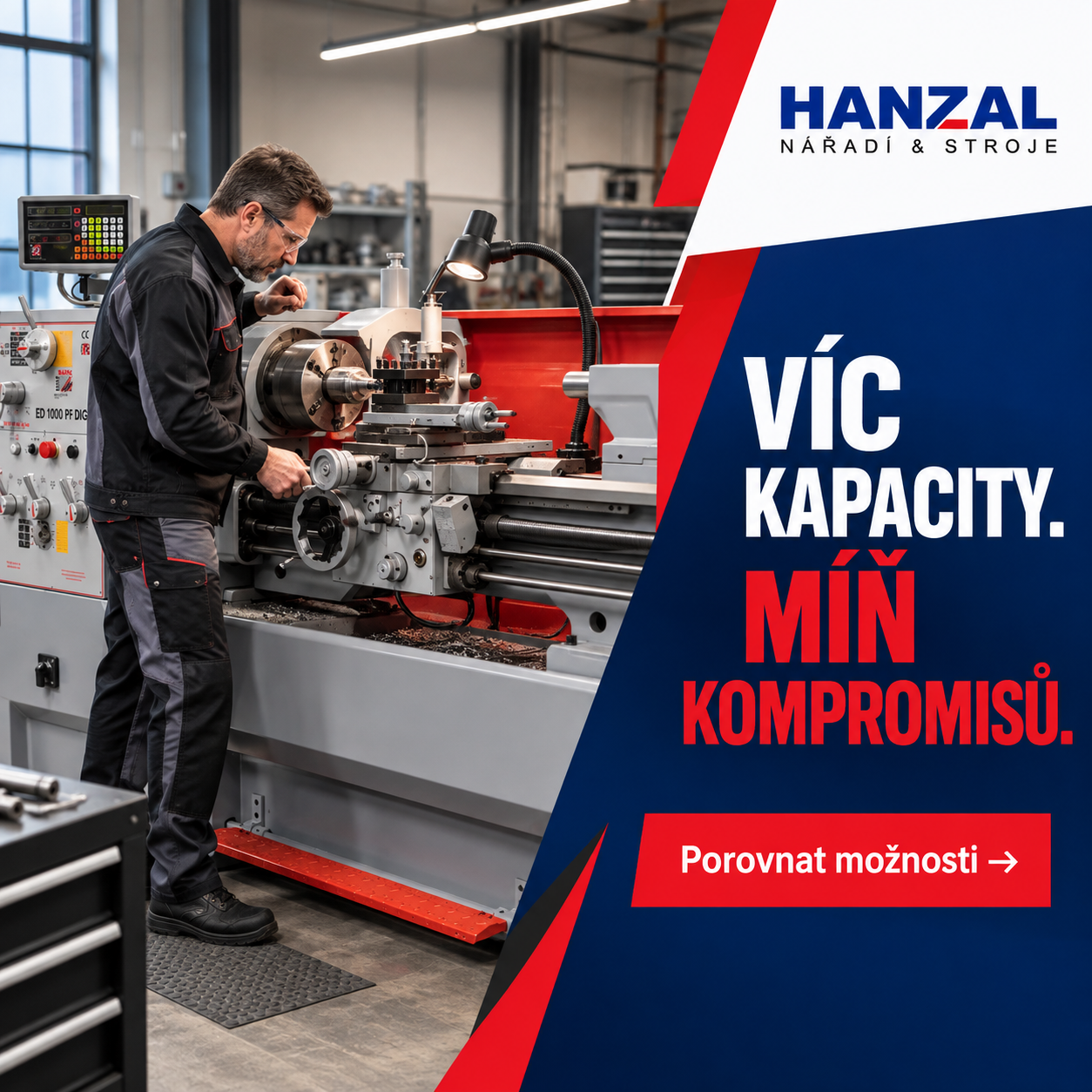 Více kapacity pro pravidelnou práci v dílně