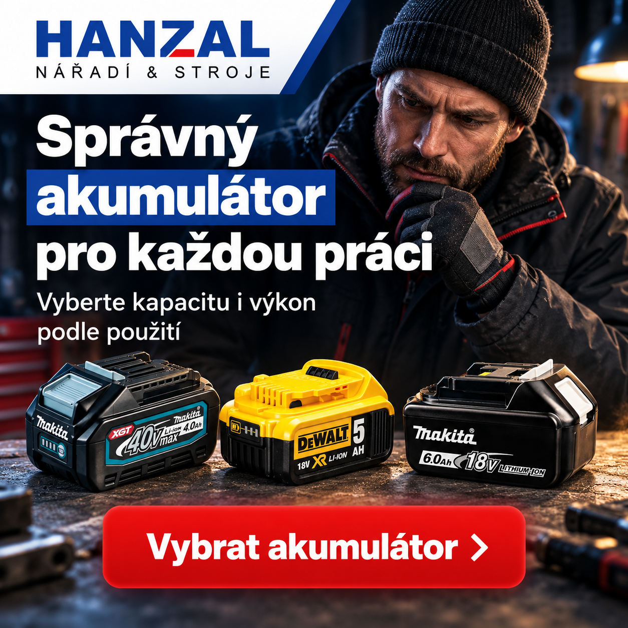 Výběr akumulátoru podle kapacity a použití