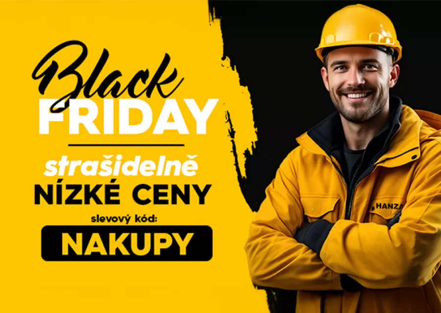 Black Friday: Nářadí za strašidelně nízké ceny, jen u Hanzal-naradi.cz