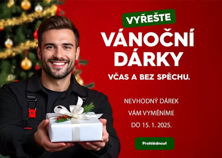 Vyřešte vánoční dárky pro kutily bez stresu – s možností výměny až do 15. 1.