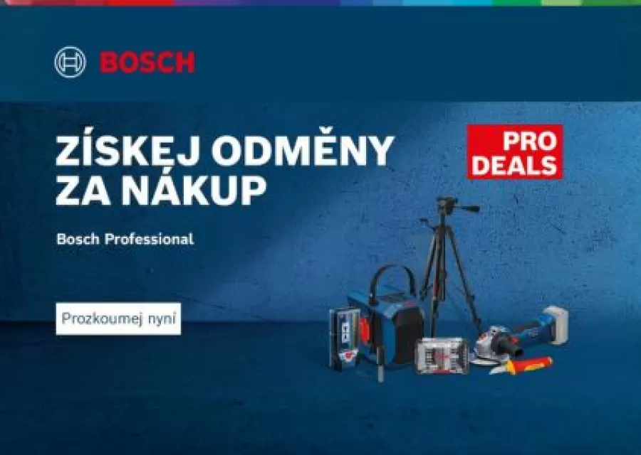 Bosch PRO Deals – získejte akumulátory, dárky a příslušenství zdarma