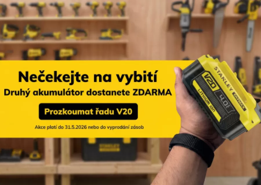 Nářadí Stanley FATMAX V20 s akumulátorem ZDARMA