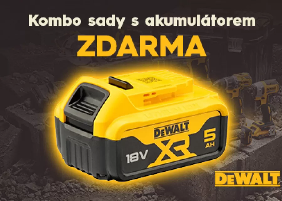 Nářadí DeWALT s akumulátorem DCB184 ZDARMA