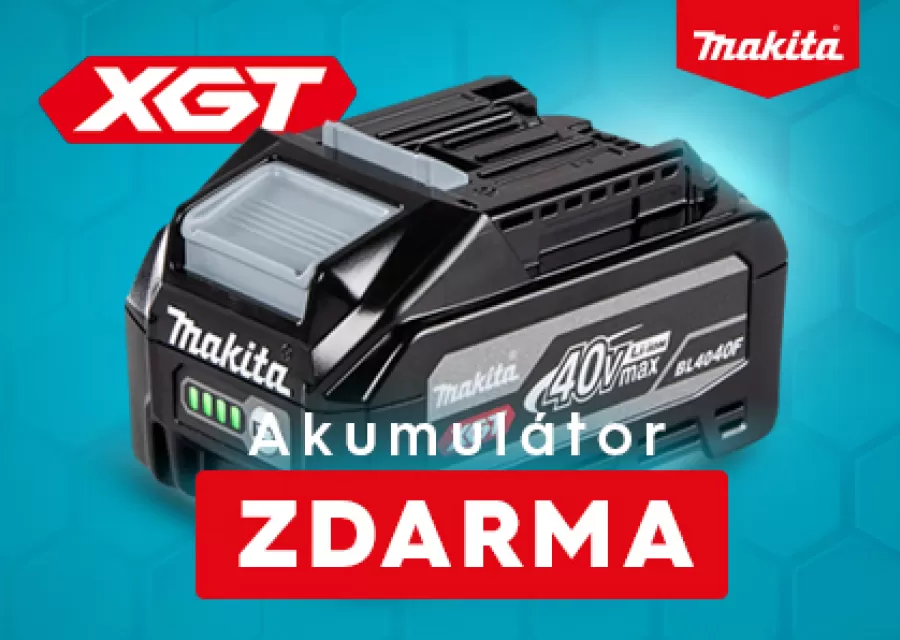 MAXIMÁLNÍ VÝKON, MAXIMÁLNÍ BONUS: Získejte špičkové 40V baterie Makita zdarma!