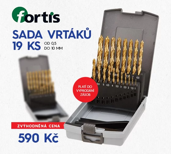 Fortis Sada vrtáků 19 ks