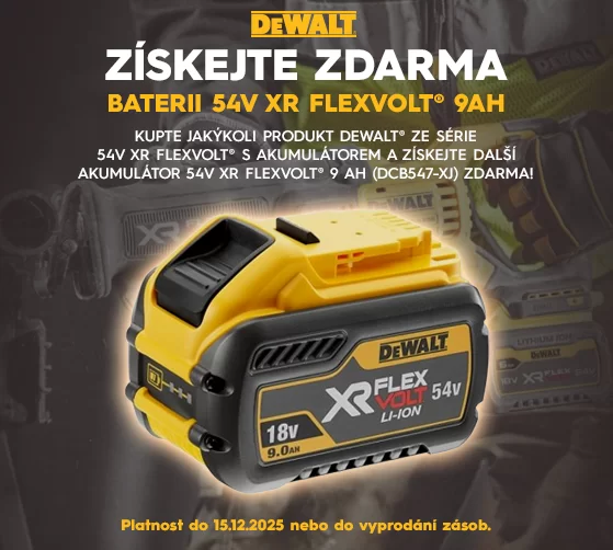 DeWalt - baterie ZDARMA