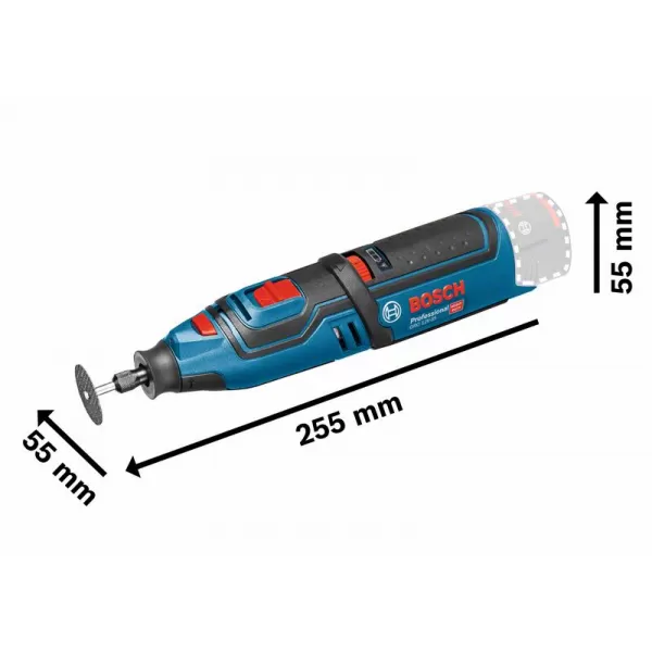 Aku bruska přímá Bosch GRO 12V-35 Professional - solo 06019C5000
