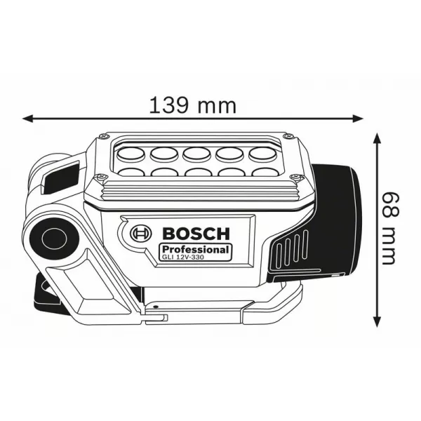 Aku svítilna Bosch Professional GLI DeciLED solo 06014A0000