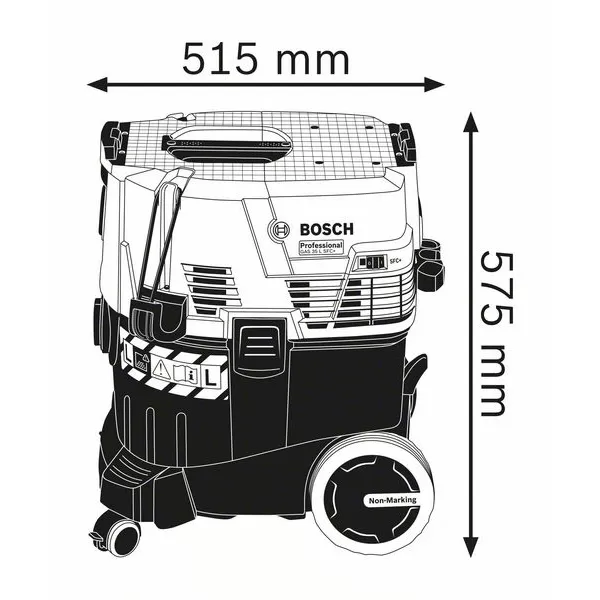Vysavač průmyslový Bosch GAS 35 L SFC+ Professional 06019C3000
