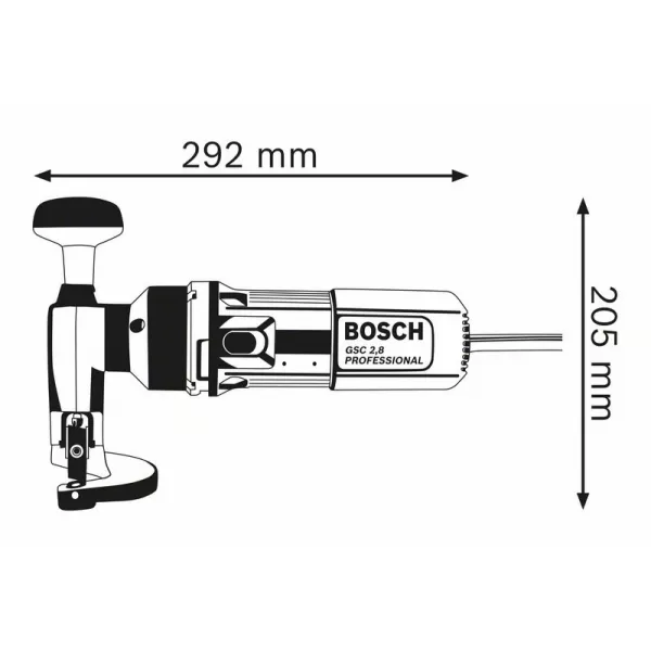 Nůžky na plech Bosch GSC 2,8 Professional 0601506108