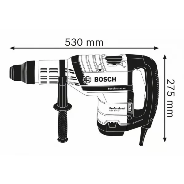 Vrtací kladivo Bosch GBH 8-45 D Professional 061126510