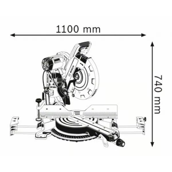 Pokosová pila Bosch GCM 12 GDL Professional 0601B23600