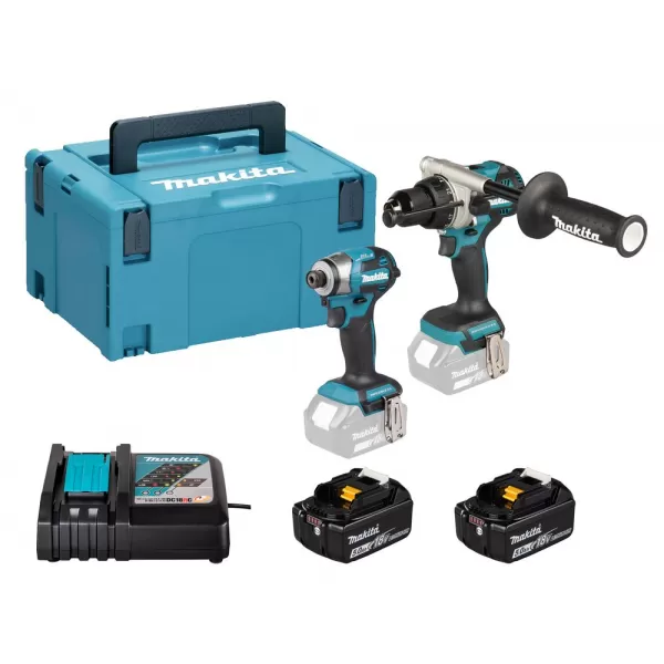 Aku sada nářadí Makita DLX2549TJ, DHP492+DTD173 LXT 18V 2x 18V/5,0Ah, Makpac
