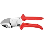 Kovadlinkové nůžky Knipex chromované, s návleky z umělé hmoty 200 mm