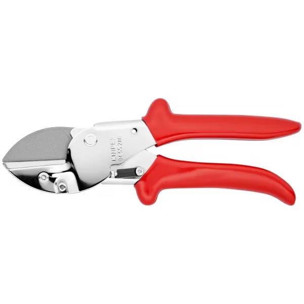 Kovadlinkové nůžky Knipex chromované, s návleky z umělé hmoty 200 mm