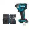 Aku rázový utahovák Makita DTD173ZJX2, 1/4",18V + sada bitů E-26179
