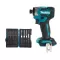 Aku rázový utahovák Makita DTD173ZJX2, 1/4",18V + sada bitů E-26179
