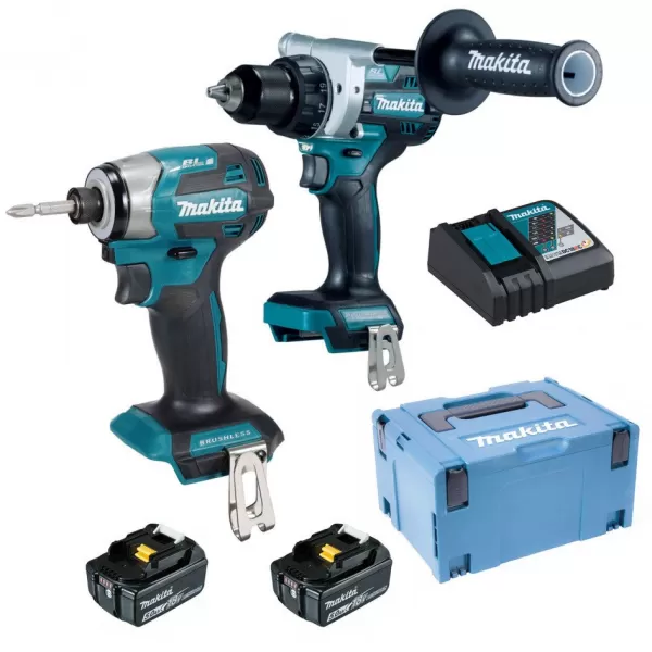 Aku sada nářadí Makita DLX2573TJ, DDF492+DTD173 LXT 18V 2x 18V/5,0Ah, Makpac