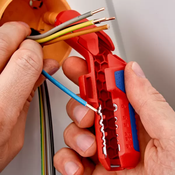 Univerzální odizolovací nástroj pro leváky 135 mm Knipex ErgoStrip®