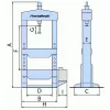 Ruční/nožní hydraulický lis WPP 30 BK