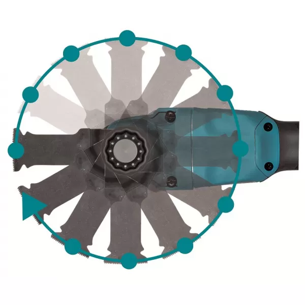 Aku MultiTool Makita DTM53ZX1, Li-ion 18V + příslušenství, solo