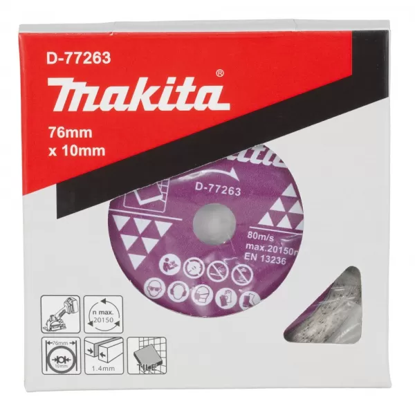 Kotouč diamantový 76x1,4x10mm na obklady Makita