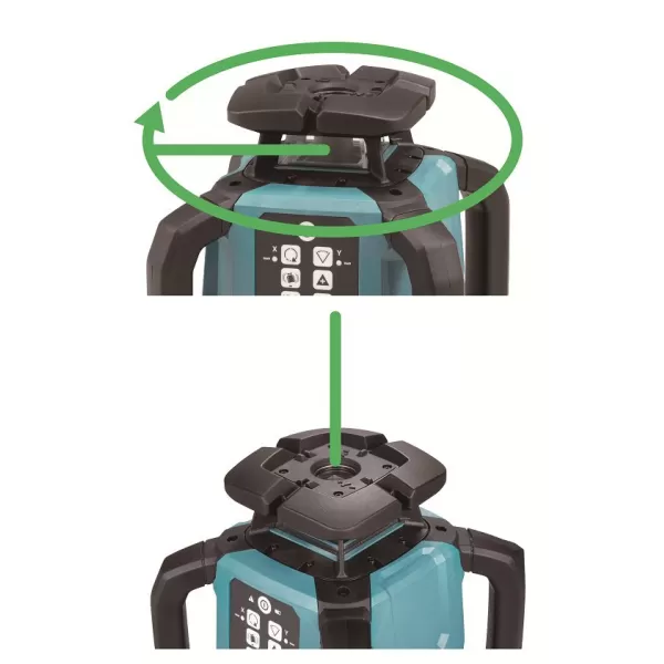 Rotační laser Makita SKR001Z, zelený