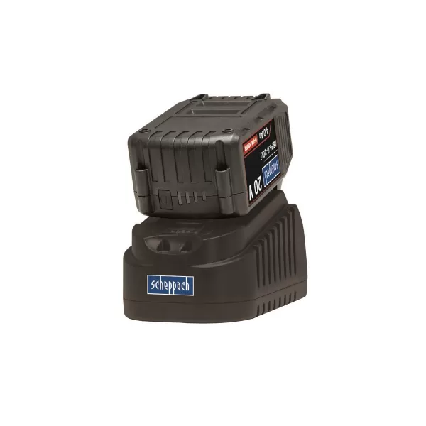 Startovací sada Scheppach ABP4.0-20Li KIT B - 20 V nabíječka 4 A a baterie 4 Ah