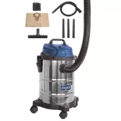 Vysavač průmyslový na suché/mokré vysávání 15 l Scheppach ASP 15 ES