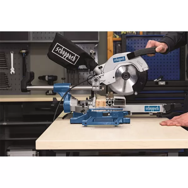 Pokosová pila dvourychlostní Scheppach HM 90 MP s potahem a laserem