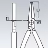 Ploché kleště 1000V VDE, Knipex