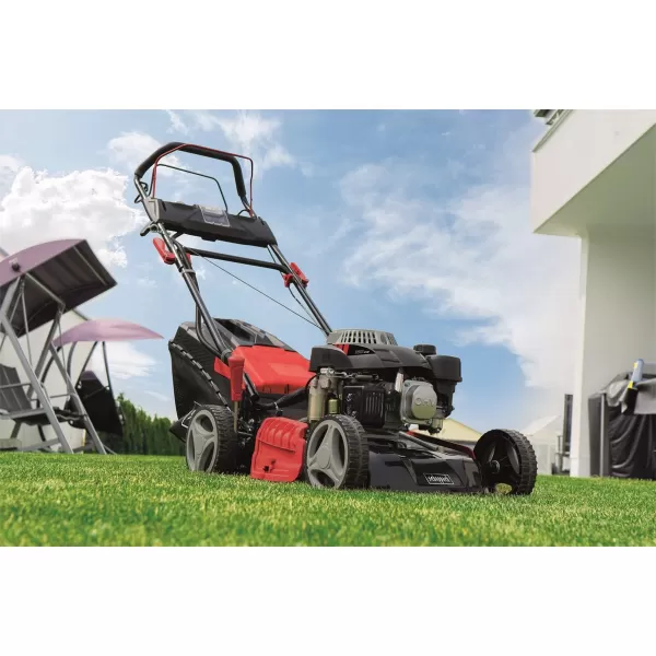 Multifunkční motorová sekačka 4v1 s pojezdem a elektrostartem Scheppach MS 150-46 E