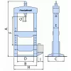 Ruční/nožní hydraulický lis WPP 20 BK