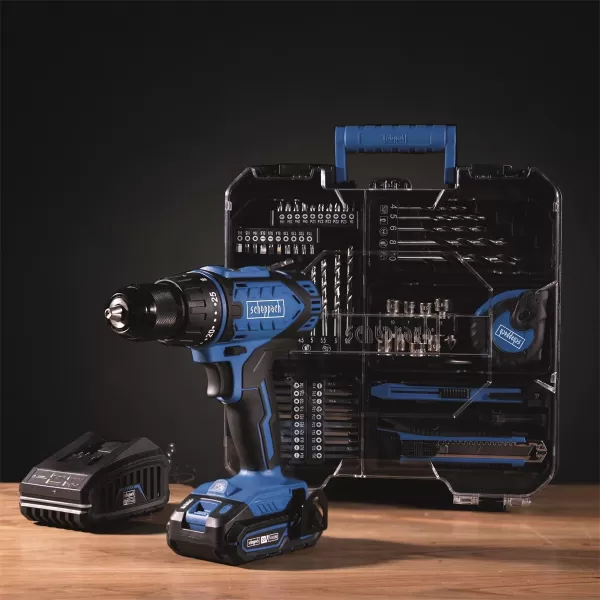 Aku vrtačka s příslušenstvím 74ks C-DTB74/1-X 1x20V/2,4Ah IXES Scheppach