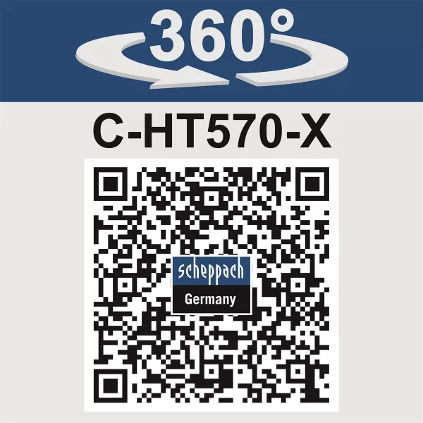 Aku nůžky na živý plot C-HT570-X - 20 V IXES (bez baterie a nabíječky) Scheppach