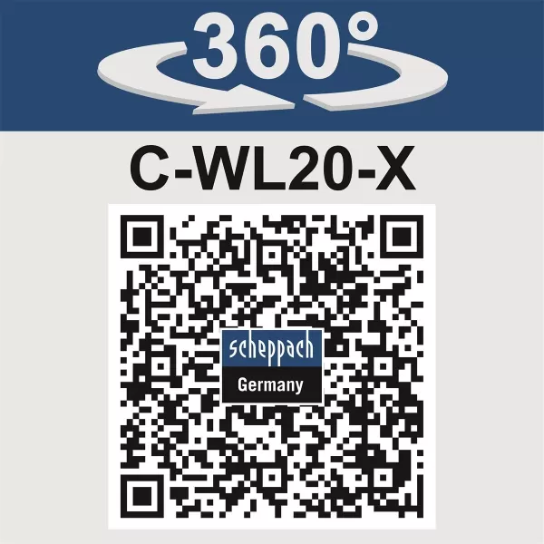 Aku pracovní svítilna C-WL20-X - 20 V IXES (bez baterie a nabíječky) Scheppach