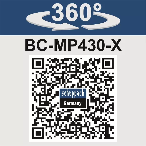 Aku sekačka Scheppach BC-MP430-X-SET XL2 - 2x 20 V IXES 4v1 s bezuhlíkovým motorem + 2x 4Ah baterie + nabíječk