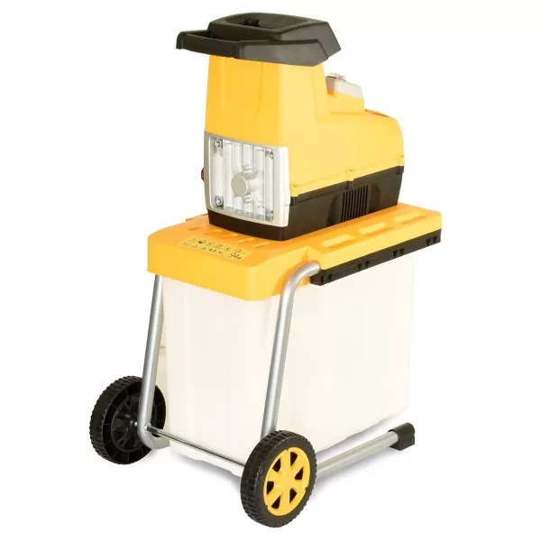 Válcový drtič zahradního odpadu RES 3044 B 3000 W s transparentním boxem Riwall