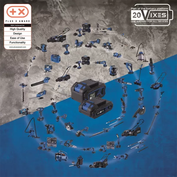 Dvojitá nabíječka 2,4 A SDBC2.4A - 20 V IXES Scheppach