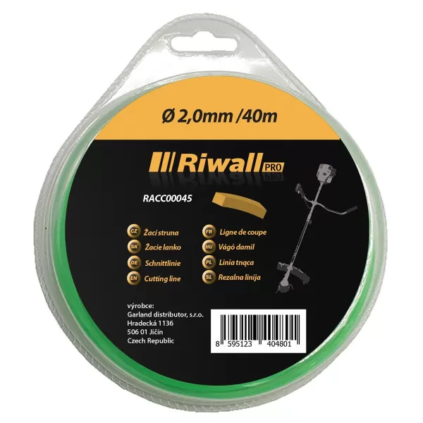 Žací struna pr. 2mm, délka 40m, čtvercový průřez Riwall
