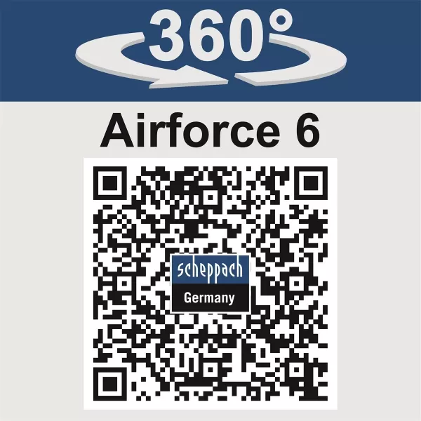 Aku kompresor Air Force 6 - IXES (20 V aku, 12 V, 230 V) Scheppach