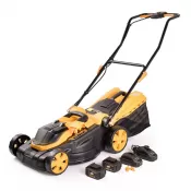 Aku travní sekačka RALM 3820 set + 2x 4Ah baterie + 2x nabíječka 20 V Riwall