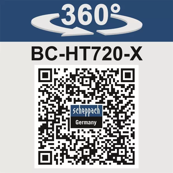 Aku nůžky na živý plot BC-HT720-X - 20V IXES (bez baterie a nabíječky) Scheppach