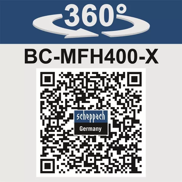 Aku multifunkční zahradní nářadí 4v1 BC-MFH400-X - 20V IXES (bez baterie a nabíječky) Scheppach