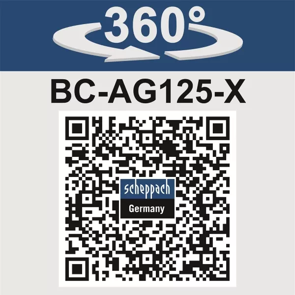 Aku úhlová bruska BC-AG125-X - 20V IXES (bez baterie a nabíječky) Scheppach