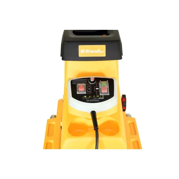 Válcový drtič zahradního odpadu RES 3044 B 3000 W s transparentním boxem Riwall