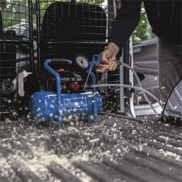 Aku kompresor bezolejový 6 l C-ACT160/6-X - 20 V IXES (bez baterie a nabíječky) Scheppach