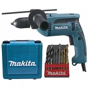 Vrtačka s příklepem Makita HP1641K1X 680W