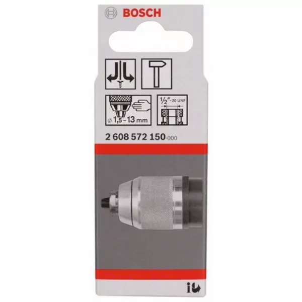 Rychloupínací sklíčidlo matně chromované Bosch